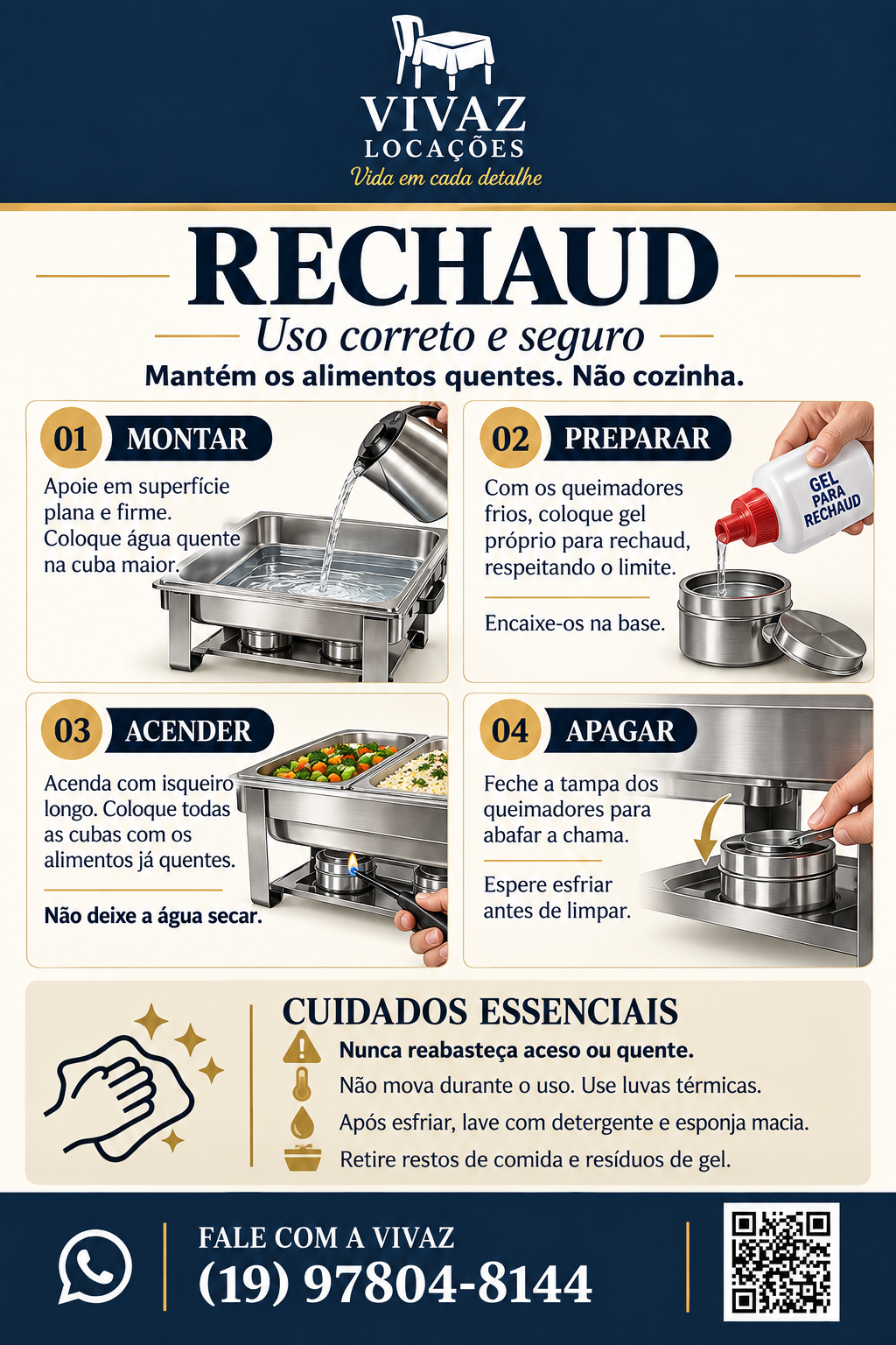 Como Utilizar o Rechaud Banho Maria?